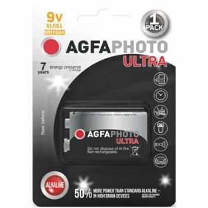 AgfaPhoto Ultra alkalická batéria 9V, blister 1ks