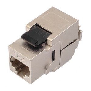 Keystone samozarezávací RJ45 CAT6A STP RJ45 SXKJ-10G-STP-BK-NA (SOLARIX)