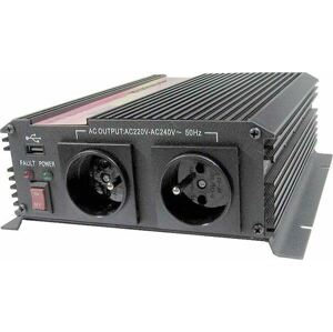 Menič napätia 24V/230V+USB 1000W, CARSPA CAR-1KU modifikovaná sinusovka
