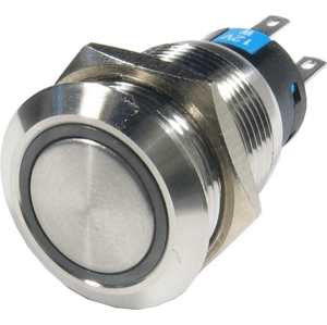 Tlačidlo biele LA19-AJS 250V/5A 12V (HDX)