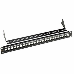 Patch panel 24portov 1U SX24M-0-STP-BK-UNI-N (SOLARIX)