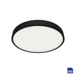 Svietidlo prisadené LENYS III RD 12W LED 4000K IP44 čierna (Luxera)