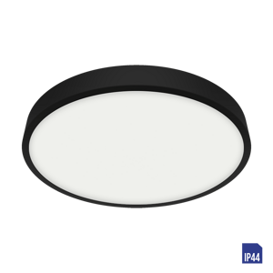 Svietidlo prisadené LENYS III RD 18W LED 4000K IP44 čierna (Luxera)
