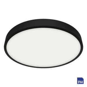 Svietidlo prisadené LENYS III RD 24W LED 4000K IP44 čierna (Luxera)