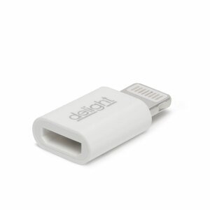 Adaptér z lightning (mobil) na microUSB (kábel) biely(Globiz)