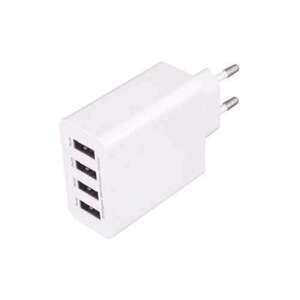 Nabíjací adaptér do zásuvky 4xUSB 3,1/5A biely (SOMOGYI)