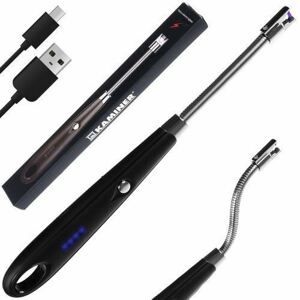 Zapalovač plazmový USB, 26 cm, černý, Kaminer (HDX)