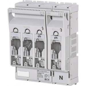 Poistkový odpínač radový KVL-00 4p M8-M8 LED pre poistky NH00 s montážou na panel (ETI)