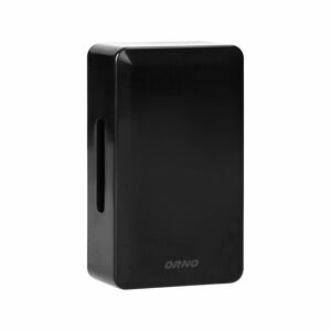 BREVIS Mini AC dvojtónový zvonček s drôtom, 230V, čierny (ORNO)