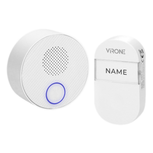 Batériový bezdrátový zvonček VIRONE SONUS AC DB-2 100m, IP44, 38 zvonení