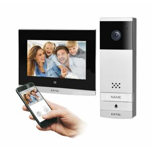 Sada bezdrôtového videovrátnika, 7" monitor, dotyková obrazovka, OSD, WI-FI + aplikácia