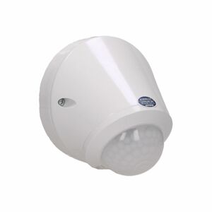 Pohybový senzor 180/360°, IP65, nástenný, 1200W, biely