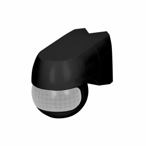 Pohybový senzor 220°, IP44, nástenný prisadený, 1200W, čierny