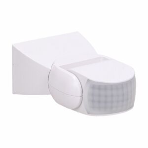 Nastaviteľný PIR pohybový senzor 360°+180°, IP65, nástenný, 1200W, biely