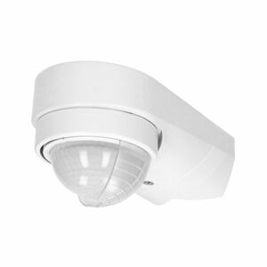 Pohybový senzor 240°, IP65, stropný prisadený, 2 senzory, 1200W, biely
