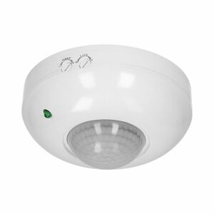 PIR pohybový senzor 360°, IP20 biely