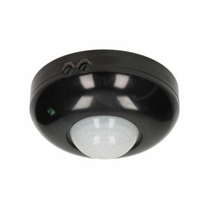 PIR pohybový senzor 360°, IP20, čierny