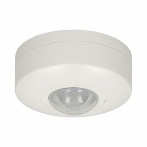 Mini PIR pohybový senzor 360°, stropný, IP20, 1200W, biely