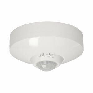 PIR pohybový senzor 360°, stropný výklopný, IP20, 800W, biely