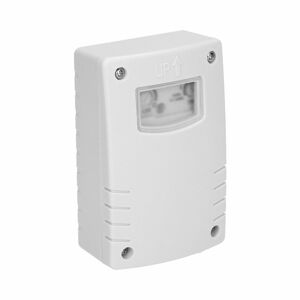 Senzor súmraku, biely, IP44, 1200W, 2300 luxov, 1-8 hod.,