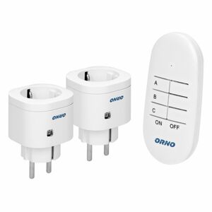 Sada bezdrôtových zásuviek s diaľk. ovládaním OR-GB-439(GS), 2P+E Schuko (typ F), 2+1 MINI