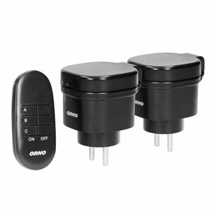 Sada vonkajších bezdrôtových zás. s diaľk. ovl. OR-GB-441, 2P+E Schuko., IP44, 2+1 MINI