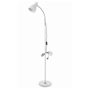 Stojanové svietidlo LAR VIRONE LS-1/W max. 20W E27 IP20 KÁBEL 2m, biele