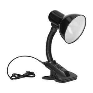 Malá čierna lampa s klipom, E27 LATSA DL-3/B ORNO