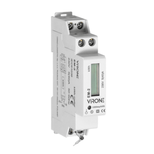 Jednofázový elektromer s LCD displejom EM-2, 1 tarifa, 40A, 3680W, DIN, VIRONE