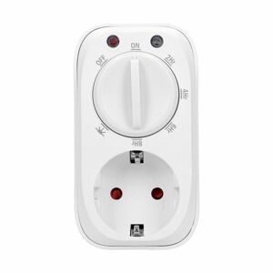 Mechanický časovač so súmrakovým senzorom, Schuko, 16A/230A, biely (ORNO)