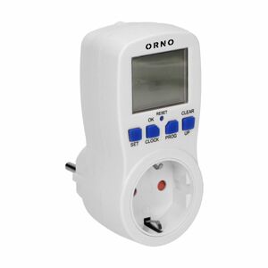 24 hodinový digitálny časovač do zásuvky, schuko (ORNO)