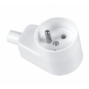 Zásuvka na kábel uhlová ORNO GN-170K 16A/250V, biela