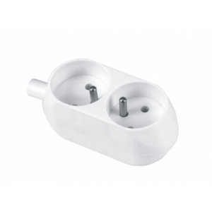 Zásuvka na kábel ORNO 2x2P+Z 16A/250V, biela
