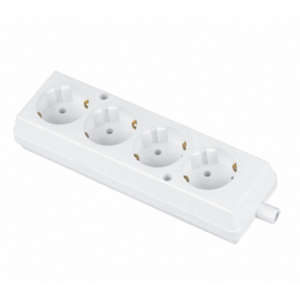 Zásuvka na kábel ORNO GN-470S 4x2P+Z 16A/250V, Schuko, biela