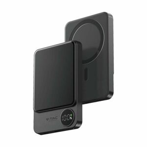 Powerbank s MAG safe 10 000mAh USB-C/Lightning Space Gray VT-100011 (V-TAC)