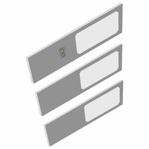 Sada podskrinkových svietidiel PLANA LED , AD-OM-6477L4/G, 3x4W, 3x240lm, 4000K, s vyp.