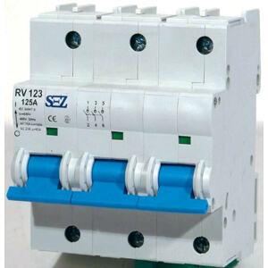 vypínač trojpólový 125A, TYP : RV 123 125A (SEZ)