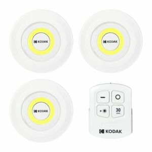 Domáce svietidlá KODAK LED 130lm, IP42, AAA, diaľkové ovládanie, sada 3 kusov