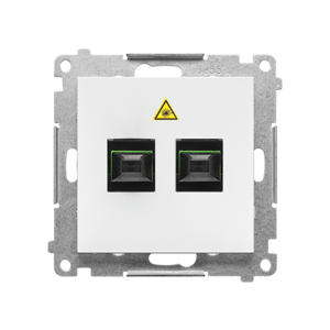 Dvojásuvka optická biela matná SIMON55 (Simon)