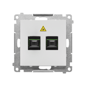 Dvojásuvka optická svetlá sivá SIMON55 (Simon)