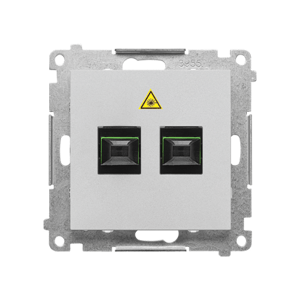 Dvojásuvka optická matný hliník SIMON55 (Simon)