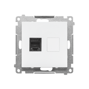 Zásuvka telefónna 1xRJ11 biela matná SIMON55 (Simon)