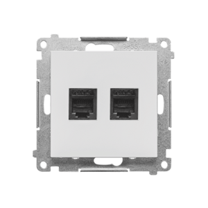 Zásuvka telefónna 2xRJ11 svetlá sivá SIMON55 (Simon)