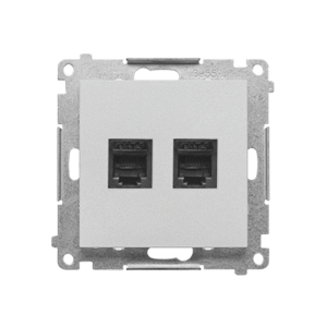 Zásuvka telefónna 2xRJ11 matný hliník SIMON55 (Simon)