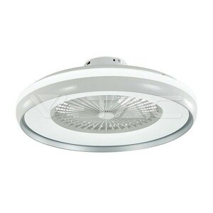 45W LED boxový ventilátor so stropným osvetlením RF Control 3v1 Motor šedý krúžok VT-5022