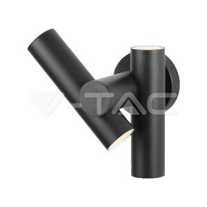 Nástenné LED bodové svietidlo 2x2,6W 3000K čierne IP44 600lm VT-1186 (V-TAC)