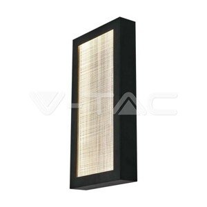 Vonkajšie LED nástenné svietidlo 20W 3000K 2300lm (200*50*400mm) čierne IP65 VT-1188 (V-TA