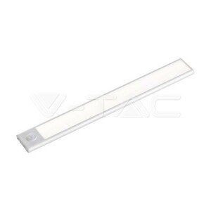 Nábytkové nabíjateľné LED svietidlo so senzorom 1,5W 4000K IP20 strieborné VT-814 (V-TAC)