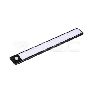 Nábytkové nabíjateľné LED svietidlo so senzorom 2W 3000K IP20 čierne VT-8142 (V-TAC)