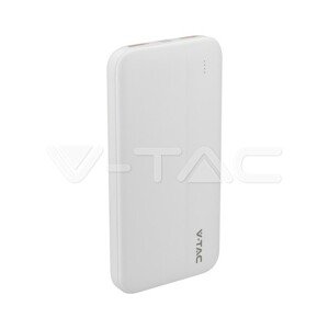 Powerbanka rýchlonabíjacia s kapacitou 10 000 mAh biela VT-10000 (V-TAC)